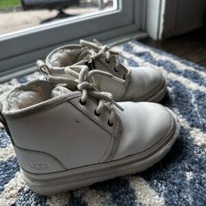 UGG Kids White Boots